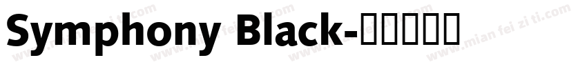 Symphony Black字体转换
